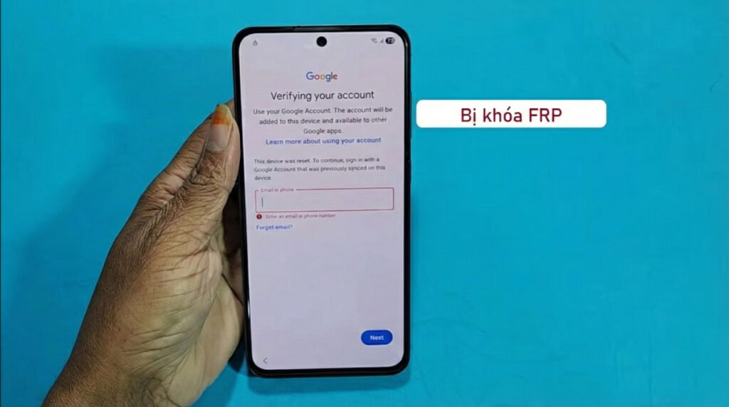Xứ lý Samsung Android 16 bị khóa FRP